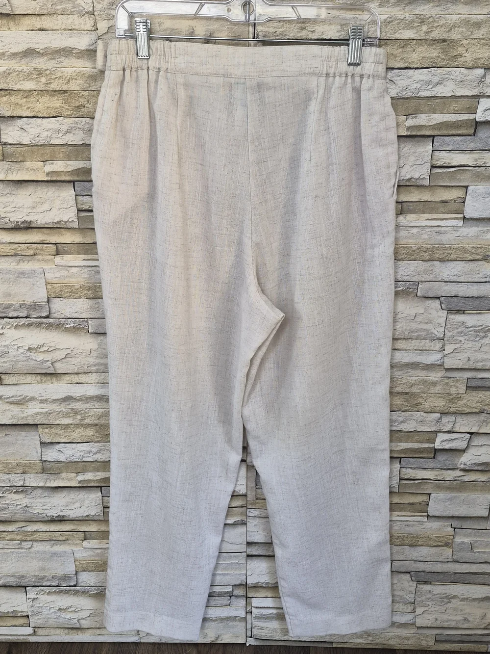 Vintage ​City Girl 2Pc Set Woman's 8/12 Beige Boho Western Linen Classic Retro